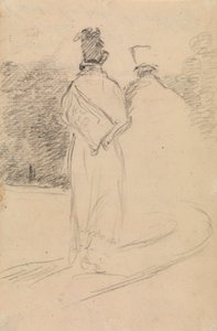 Rückansichtstudie eines gehenden Mannes von Benjamin Robert Haydon