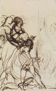 Studie für, Christi Einzug in Jerusalem
