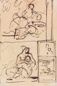 Studie für sitzende Figuren