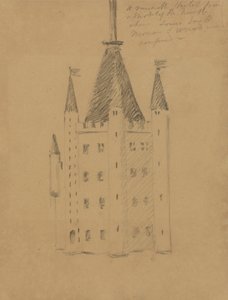 Studie eines Schlosses von Benjamin Robert Haydon