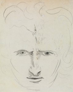 Studie eines ausdrucksstarken Männergesichts von Benjamin Robert Haydon