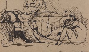 Der Mord an Duncan - Macbeth ersticht Duncan von Benjamin Robert Haydon