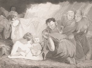 Der junge Shakespeare, betreut von Natur und Leidenschaften, 1799