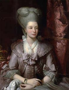 Königin Charlotte von Mecklenburg-Strelitz (1744-1818), Gemälde von Benjamin West
