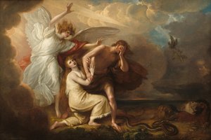Die Vertreibung von Adam und Eva aus dem Paradies