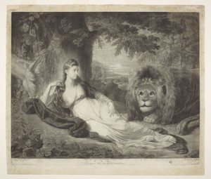 Una (und der Löwe), aus Spencers Feenkönigin von Benjamin West