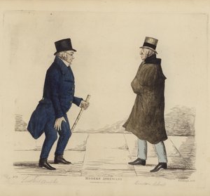 Eminente Edinburgher, auch bekannt als Moderne Athener, Lieutenant-General George R Ainslie, Bindon Blood, Esq, von Cranacher von Benjamin William Crombie