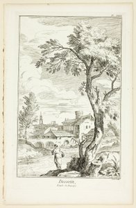 Entwurf: Landschaftsstudie, aus Encyclopédie von Benoit Louis Prevost