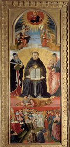 Der Triumph des Heiligen Thomas von Aquin (1225-1274) von Benozzo di Lese di Sandro Gozzoli