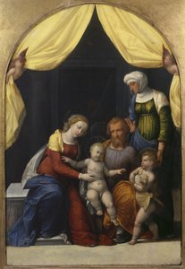 Heilige Familie mit dem kleinen Johannes und der Heiligen Elisabeth