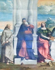 Der heilige Antonius der Abt, Antonius von Sizilien und Cäcilia