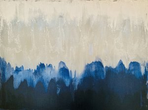 Nebelblaue Abstraktion
