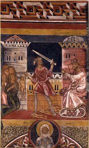 Das Massaker der Unschuldigen von Berlinghiero Berlinghieri (ca. 1175-1235/42) von Berlinghiero (fl.1228 36) Berlinghieri