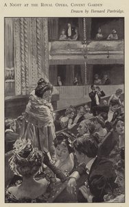 Eine Nacht in der Royal Opera, Covent Garden, London von Bernard (after) Partridge