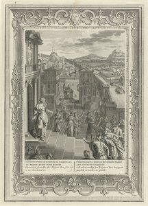 Kassandra sagt den Untergang Trojas voraus von Bernard (after) Picart