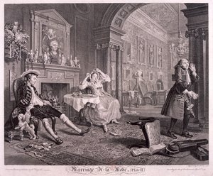 Marriage a la Mode, Tafel II von Bernard Baron