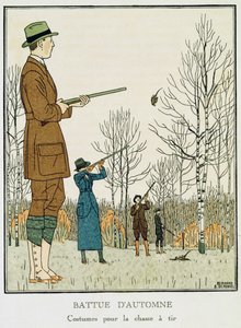 Eine Herbstjagd, um 1912-13 von Bernard Boutet de Monvel