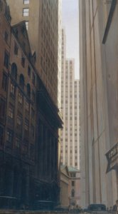 Ansicht von Wall Street von Bernard Boutet de Monvel