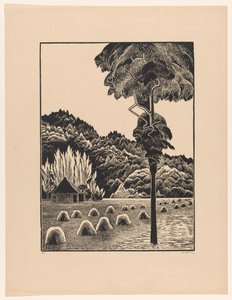 Dünenlandschaft mit Heuhaufen von Bernard Essers (signed by artist)