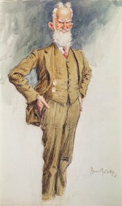 Porträt von George Bernard Shaw, um 1925
