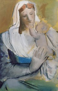 Mutter und Kind von Bernard Meninsky