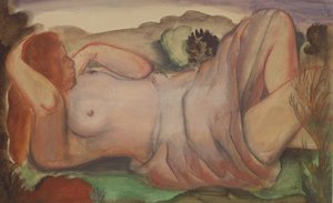 Liegender Akt in einer Landschaft, ca. 1940