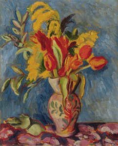 Stillleben mit Blumen in einem Krug, ca. 1920