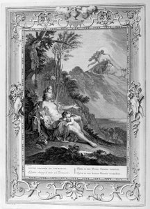 Clytia verwandelt sich in eine Sonnenblume, 1733 von Bernard Picart