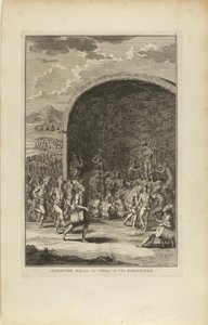 Religiöse Zeremonie der Bewohner der spanischen Insel