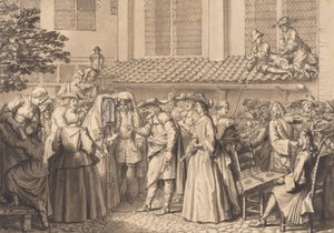 Hochzeit bei den hochdeutschen Juden von Bernard Picart