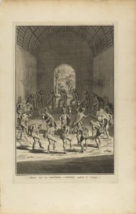 Maniére, wie die Karibenpriester Mut einflößen