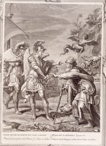 Phineus wird von den Harpyien durch Calais und Zethes befreit, 1731