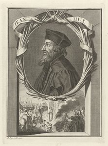 Porträt von Jan Hus, 1712 von Bernard Picart