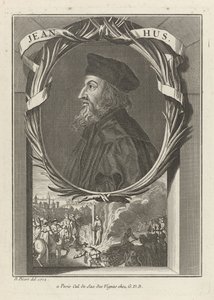 Porträt von John Hus, ca. 1720