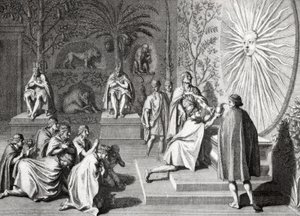 Sonnenanbetung der Inkas von Bernard Picart
