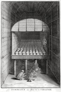 Gräber der virginischen Könige, um 1734