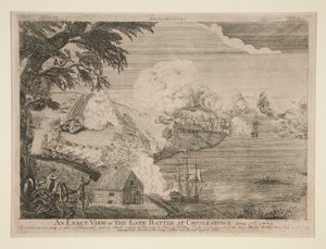 Eine genaue Ansicht der letzten Schlacht bei Charlestown (Bunker Hill)