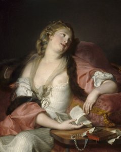 Dame liest die Briefe von Heloise und Abelard, ca. 1780