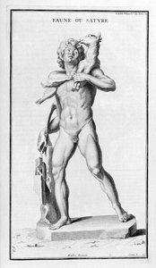 Faun oder Satyr, nach einer römischen Statue, 1757 von Bernard de Montfaucon