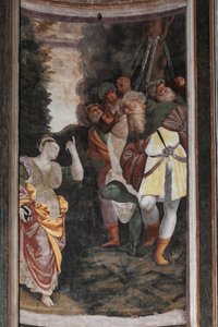 Detail des Martyriums der Heiligen Katharina