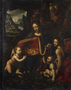 Jungfrau der Felsen, von Bernardino Luini
