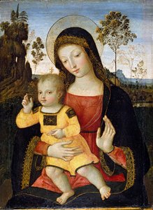 Die Jungfrau und das Kind von Bernardino Pinturicchio