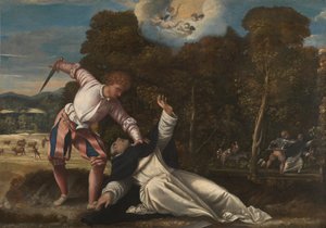 Der Tod des heiligen Petrus Martyr von Bernardino da Asola