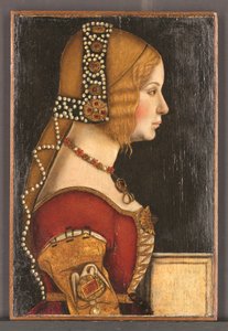 Porträt von Isabella von Aragon, Herzogin von Mailand (1470-1524) von Bernardino de