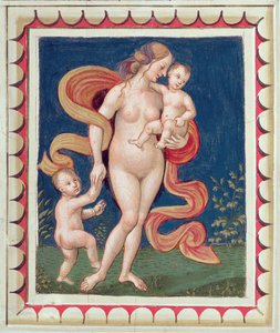 Allegorie der Nächstenliebe (Detail) von Bernardino di Betto Pinturicchio
