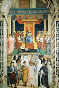 Pius II. kanonisiert die heilige Katharina von Siena im Jahr 1461