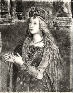 St. Katharina, möglicherweise ein Porträt von Lucrezia Borgia, aus dem Zyklus der Heiligenleben (1492-94)
