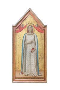 Die "Madonna del Parto" gekrönt von Engeln von Bernardo (workshop of) Daddi