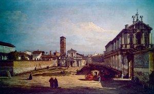 Eine Ansicht von Mailand von Bernardo Bellotto