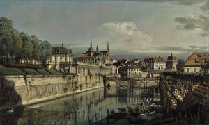 Dresden, am Zwinger von Bernardo Bellotto